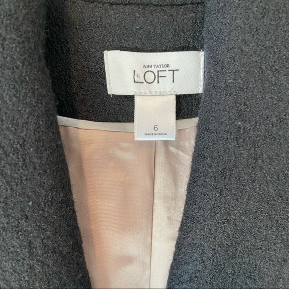 LOFT | Wool Blend Cropped Black Blazer - Picture 3 of 13